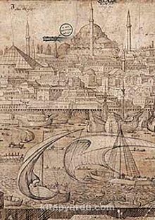Melchior Lorichs' Panorama of Istanbul - 1559