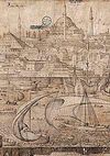 Melchior Lorichs' Panorama of Istanbul - 1559