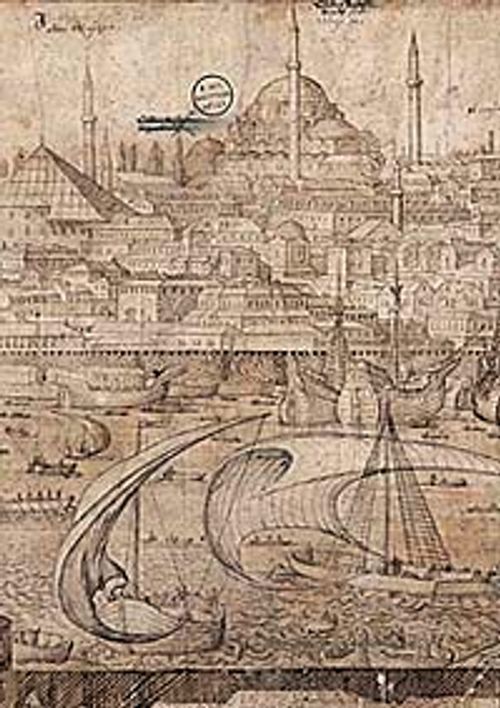 Melchior Lorichs' Panorama of Istanbul - 1559