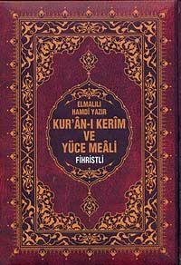 Kur'an-ı Kerim ve Yüce Meali (Rahle Boy-Fihristli)