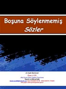 Boşuna Söylenmemiş Sözler
