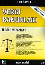 Vergi Kanunları İlgili Mevzuat (Yasa Serisi 34)