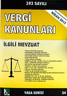 Vergi Kanunları İlgili Mevzuat (Yasa Serisi 34)