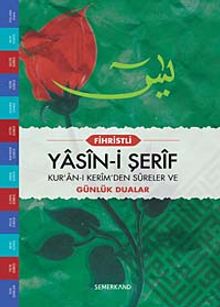 Fihristli Yasin-i Şerif & Kur'an-ı Kerim'den Sureler ve Günlük Dualar (Cami Boy)