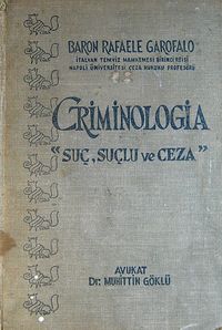 Criminologia Suç, Suçlu ve Ceza (5-D-26)
