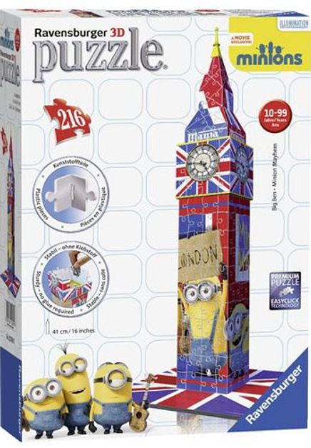 3D Puz Big Ben Minions 216 Parça (RPB125890)