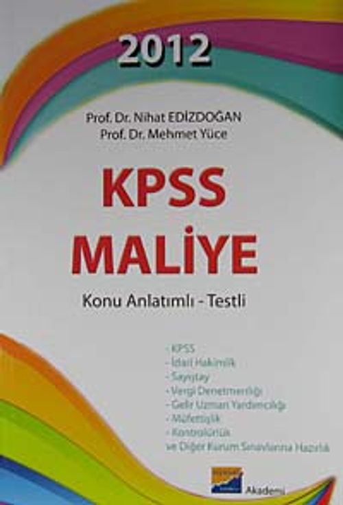 2012 KPSS Maliye Konu Anlatımlı - Testli
