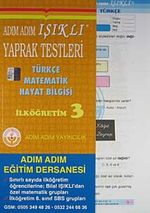 Adım Adım Işıklı Yaprak Testleri İlköğretim 3 & Türkçe - Matamatik - Hayat Bilgisi