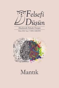 Felsefi Düşün Akademik Felsefe Dergisi Sayı:7 Mantık