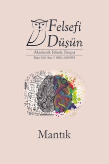 Felsefi Düşün Akademik Felsefe Dergisi Sayı:7 Mantık