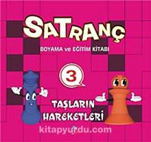 Satranç Boyama ve Eğitim Kitabı -3 / Taşların Hareketleri - Bilinmeyen Yazar