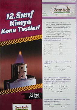 12. Sınıf Kimya Konu Testleri (20 Test)