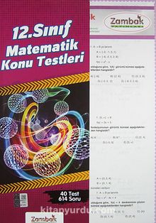 12. Sınıf Matematik Konu Testleri (40 Test)