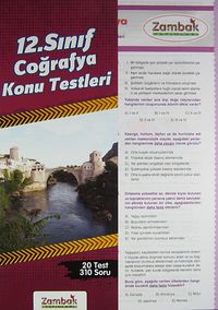 12. Sınıf Coğrafya Konu Testleri