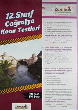 12. Sınıf Coğrafya Konu Testleri