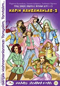 Kadın Kahramanlar -2 /  Hikayeli Boyama Kitabı 11