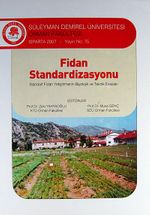Fidan Standardizasyonu & Standart Fidan Yetiştirmenin Biyolojik ve Teknik Esasları KOD:8-I-9	