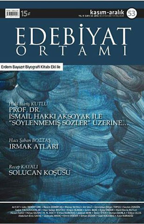 Edebiyat Ortamı Dergi Sayı:53 Kasım-Aralık 2016