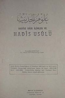 Hadise Dair İlimler ve Hadis Usulü (5-C-3)