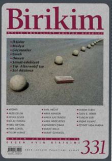 Birikim / Sayı:331 Kasım Yıl:2016 / Aylık Sosyalist Kültür Dergisi