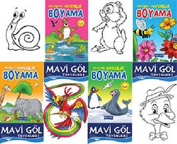 Hayvanlar Boyama (4 Kitap)