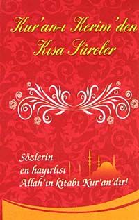 Kur'an-ı Kerim'den Kısa Sureler (Kartlı)(cep boy)