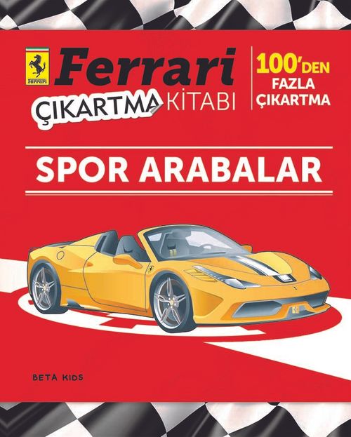 Ferrari Çıkartma Kitabı Spor Arabalar