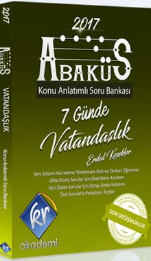 2017 Abaküs Vatandaşlık Konu Anlatımı ve Soru Bankası