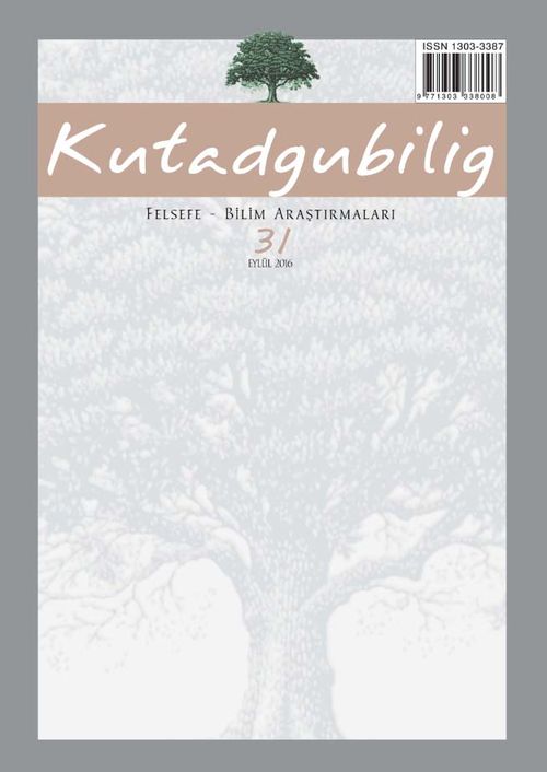 Kutadgubilig Felsefe - Bilim Araştırma sayı: 31 Eylül 2016