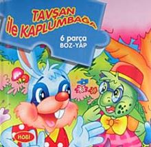 Tavşan ile Kaplumbağa / 6 Parça Boz-Yap