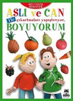 Aslı ve Can ile Çıkartmaları Yapıştırıyor, Boyuyorum - Meyveler, Sebzeler