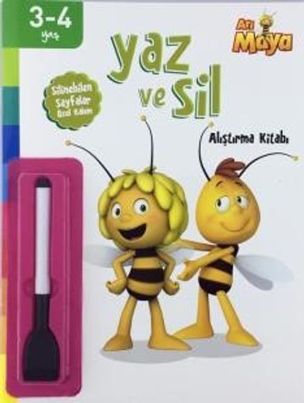 Arı Maya Yaz ve Sil Alıştırma Kitabı 