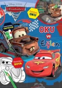 Disney Arabalar Çıkartmalı Faaliyet Kitabı Bas Gaza 