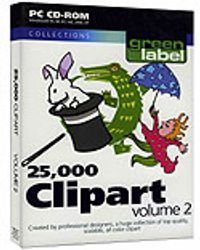 25,000 Clipart  VOL 2 Green Label / 25.000 Clipart, Şekil ve Resim II Kod:GS.01795&
