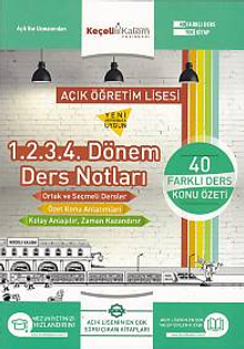 Açık Öğretim Lisesi 1.2.3.4. Dönem Ders Notları