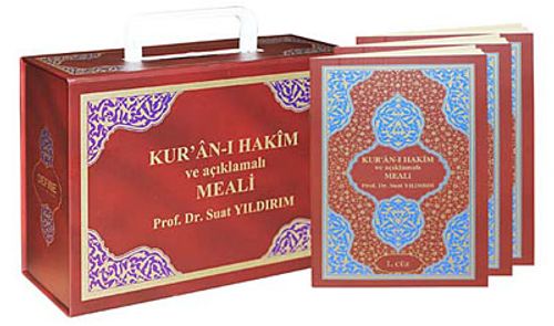 Kur'an-ı Hakim ve Açıklamalı Meali (Karton Kapak-Özel Kutulu 30 Cüz)
