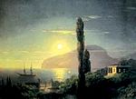 Kırım'da Dolunaylı Gece-1859  / Ivan Konst. Aivazovsky (AIK 004-50x70) (Çerçevesiz)