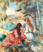 Çalılıklarda / Pierre Auguste Renoir (RPA 006-60x75) (Çerçevesiz)
