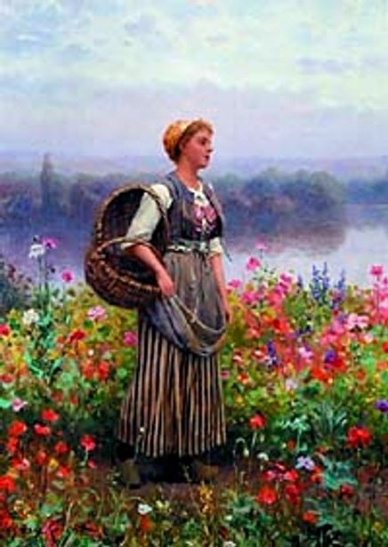 Çiçek Kız 500 Parça (34x48-Kod:3510)