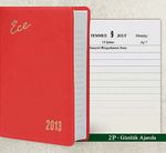 2013 Ece Ajanda - Muhtıra Serisi 2P Cep (Ürün Kod:2) Kırmızı