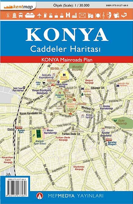 Konya Caddeler Haritası