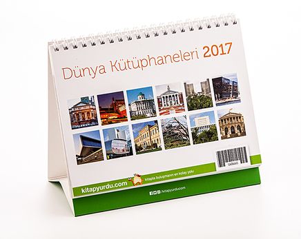 2017 Kitapyurdu Masa Takvimi (Dünya Kütüphaneleri)