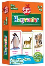 Flaş Kartlar - Hayvanlar & Oyna-Eğlen-Öğren-Zeka Geliştir (2-7 Yaş)