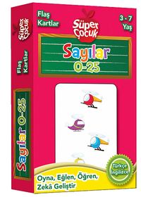 Flaş Kartlar - Sayılar (0-25) & Oyna-Eğlen-Öğren-Zeka Geliştir (3-7 Yaş)