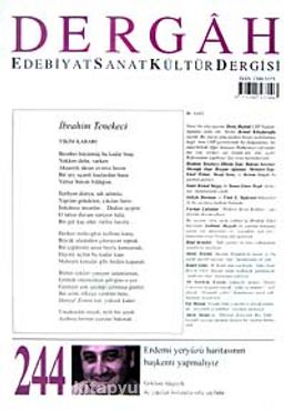 Dergah Edebiyat Sanat Kültür Dergisi Sayı:244 Haziran 2010