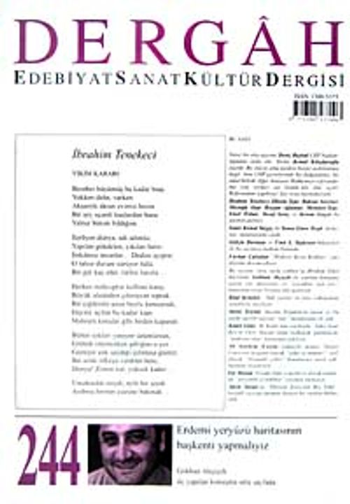 Dergah Edebiyat Sanat Kültür Dergisi Sayı:244 Haziran 2010