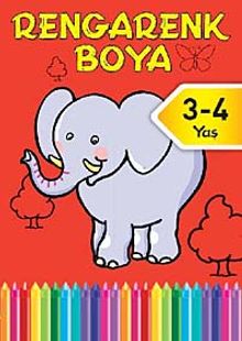 Rengarenk Boya -2 / 3-4 Yaş Kırmızı Kitap