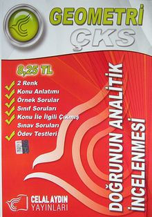 Geometri - Doğrunun Analitik İncelenmesi