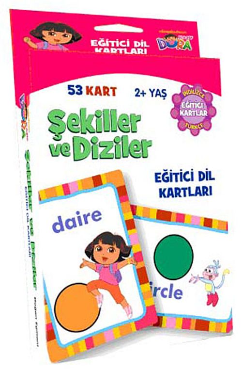 Dora Şekiller ve Diziler / Eğitici Dil Kartları