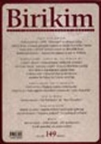 Birikim Aylık Sosyalist Kültür Dergisi / Eylül 2001-Sayı 149